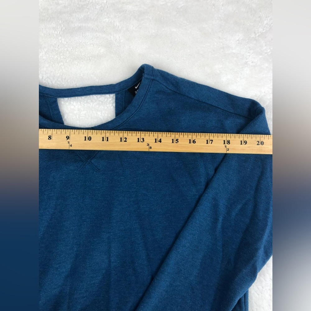 Nike Dri-Fit Sweater Long Sleeve Open Back Knit Casual Yoga Size Small - Picture 6 of 11